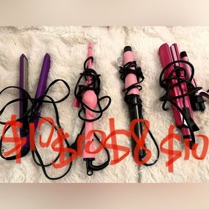 Straight clamp, Curling Iron with different size